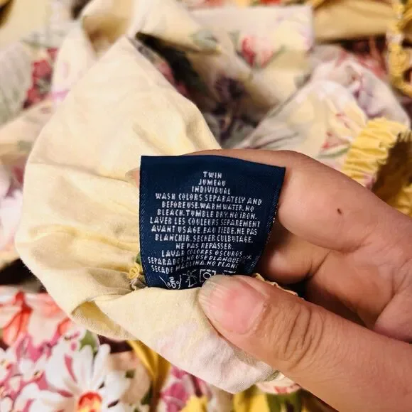 Vintage Ralph Lauren Home Sophie Brooke Twin Fitted Sheet Bed Skirt 2 Shams